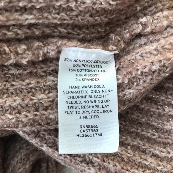 {Hinge.} Brown taupe heather drape cardigan, S - Picture 7 of 7